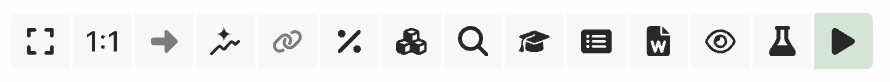 Toolbar displaying various icons for editing, searching, and formatting options.