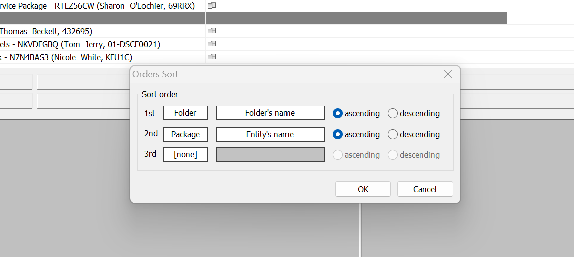 Sorting Fulfill by Folder name then tag