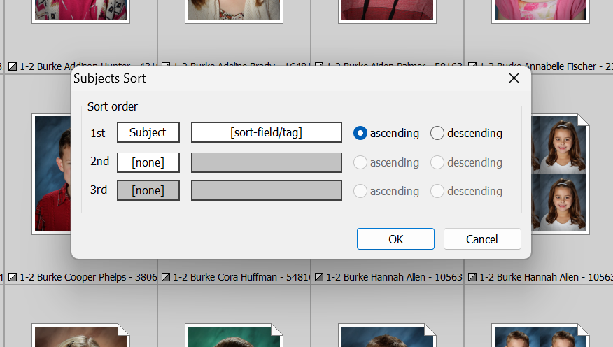 Sorting the queue as per the tags