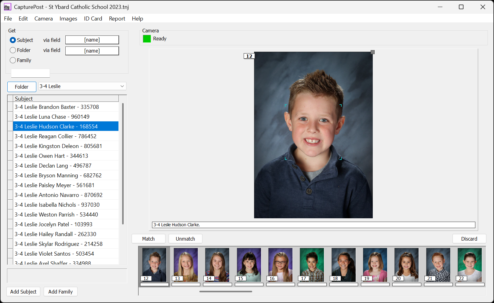 The Folder List view in CapturePost