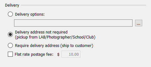 Delivery address not required