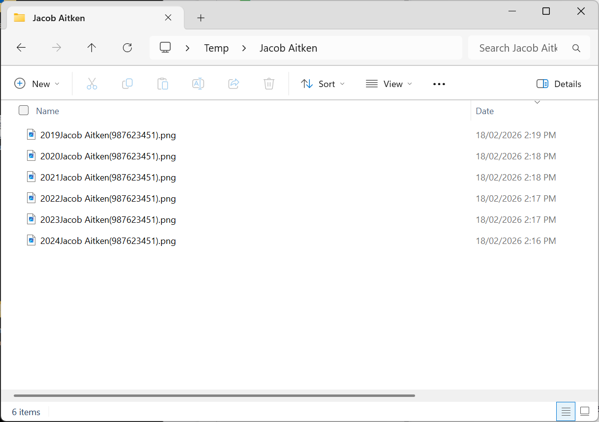 Exported Legacy Images