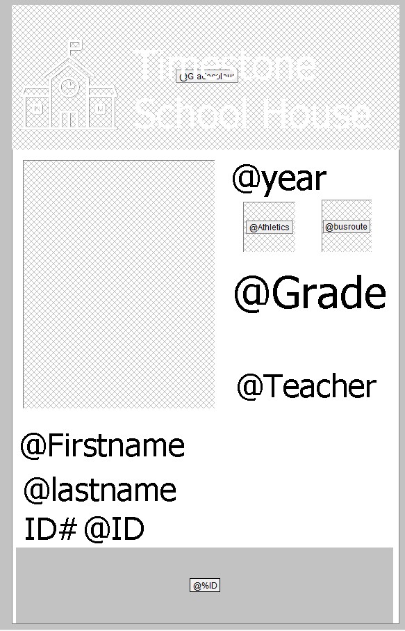 Template for student information including year, grade, teacher, and personal details.