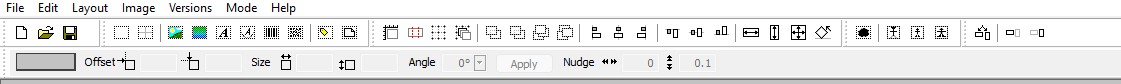Toolbar displaying various editing options for document formatting and layout adjustments.