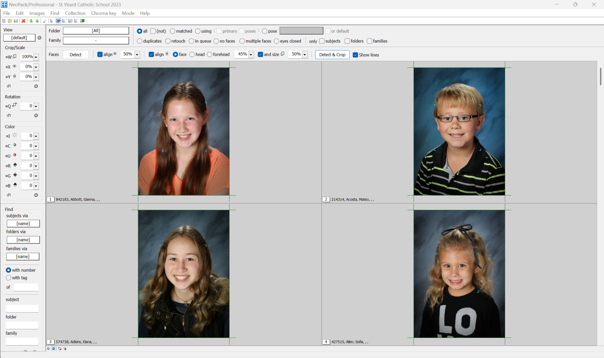 Images cropped with auto-cropping and face detection