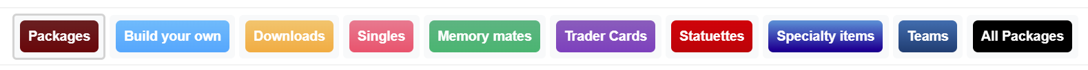 A set of colored package categories