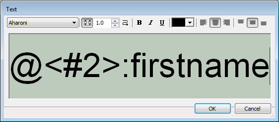 Adding the second subject's name