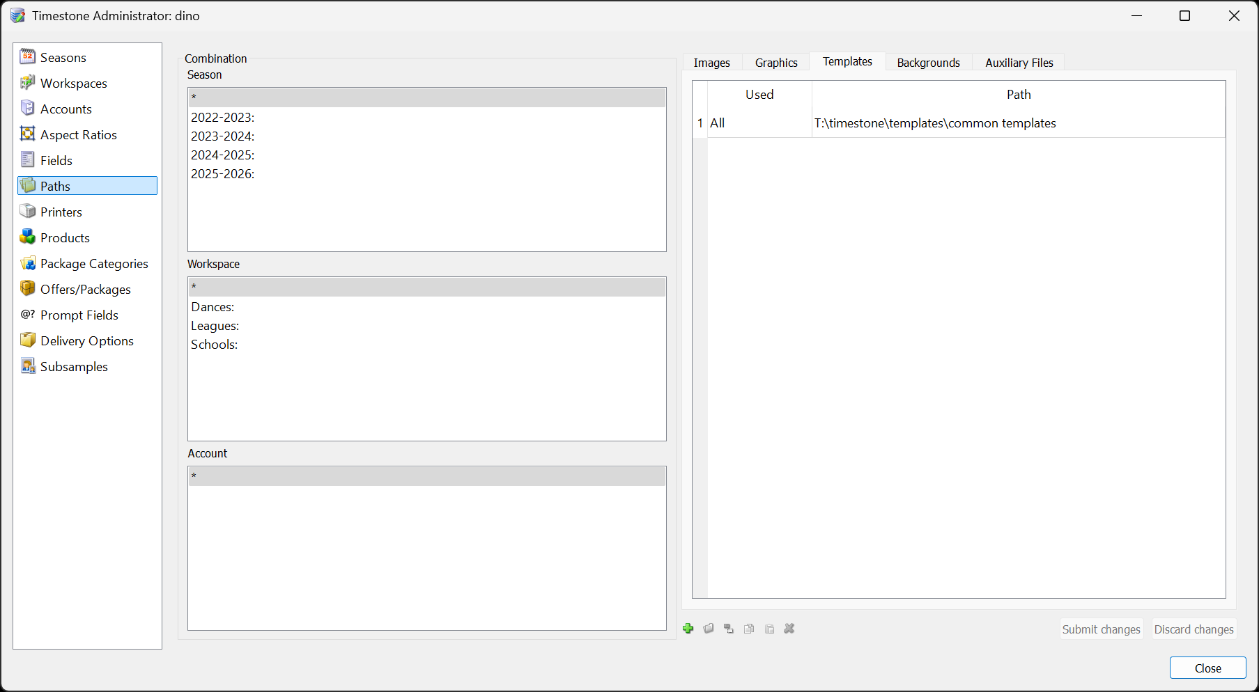 Setting a common template path