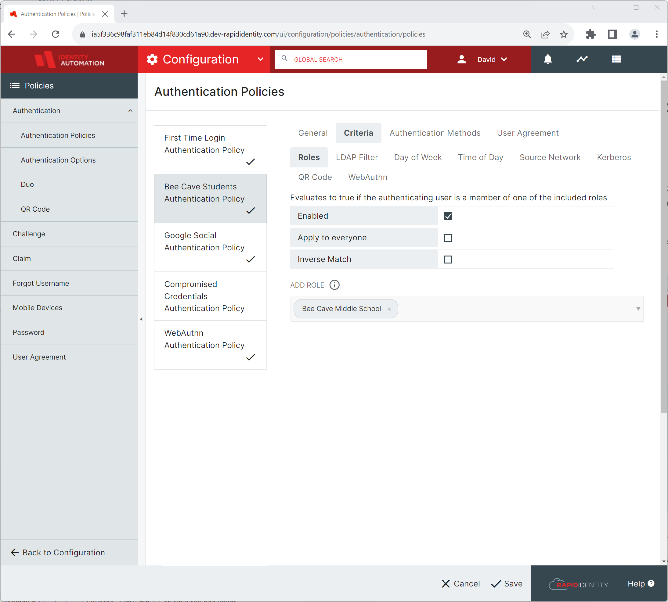 User Agreements added in the Login Process