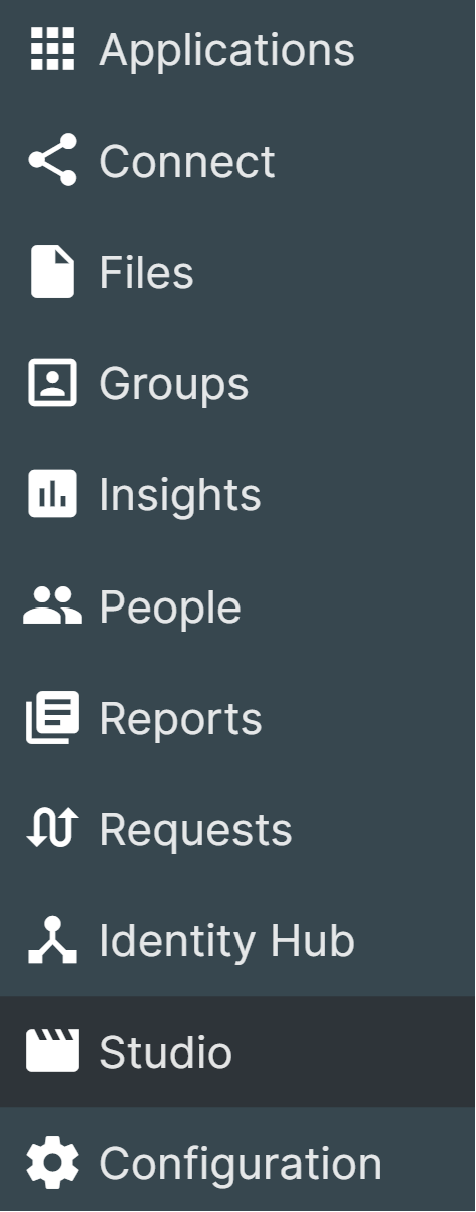 Using Access Groups in Studio