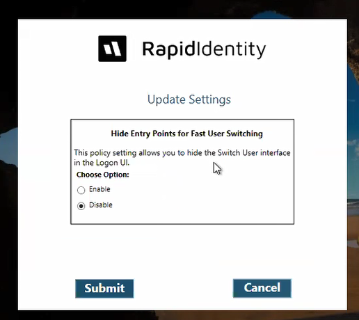 Fast User Switching For Windows Authclient