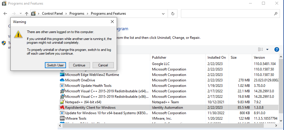 Fast User Switching For Windows Authclient