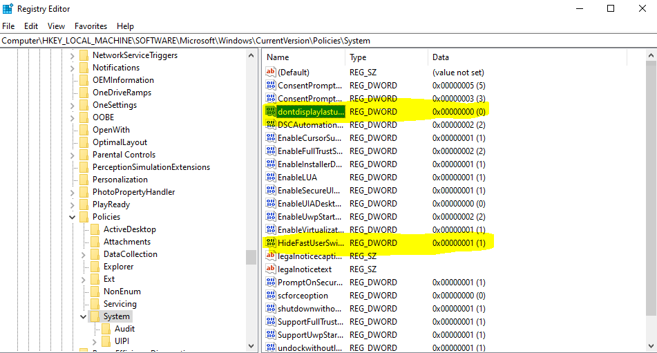 Fast User Switching For Windows Authclient