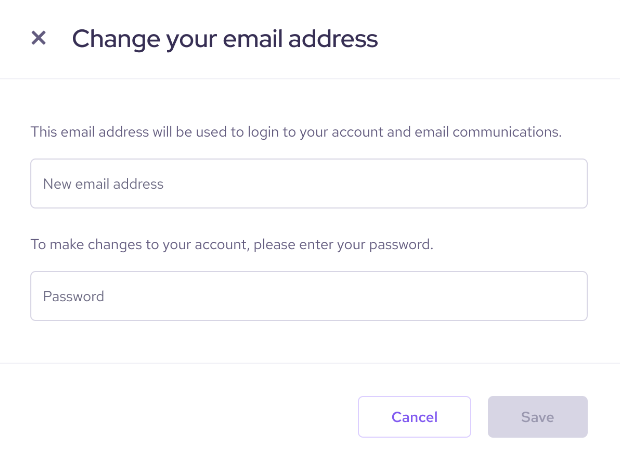 Change Email Modal
