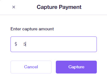 capture payment