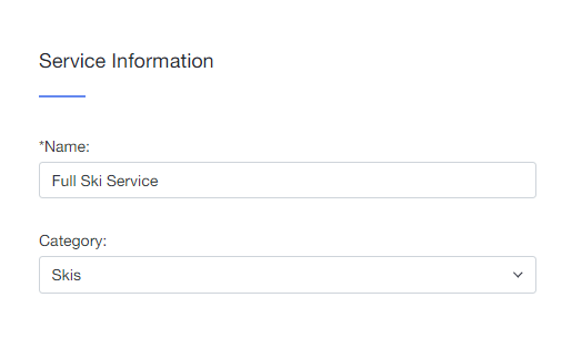 service information form