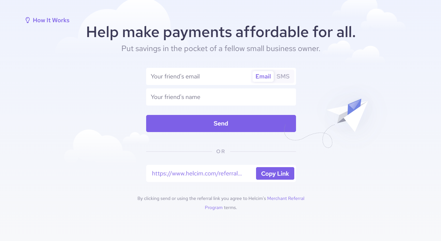 Help make payments affordable for all