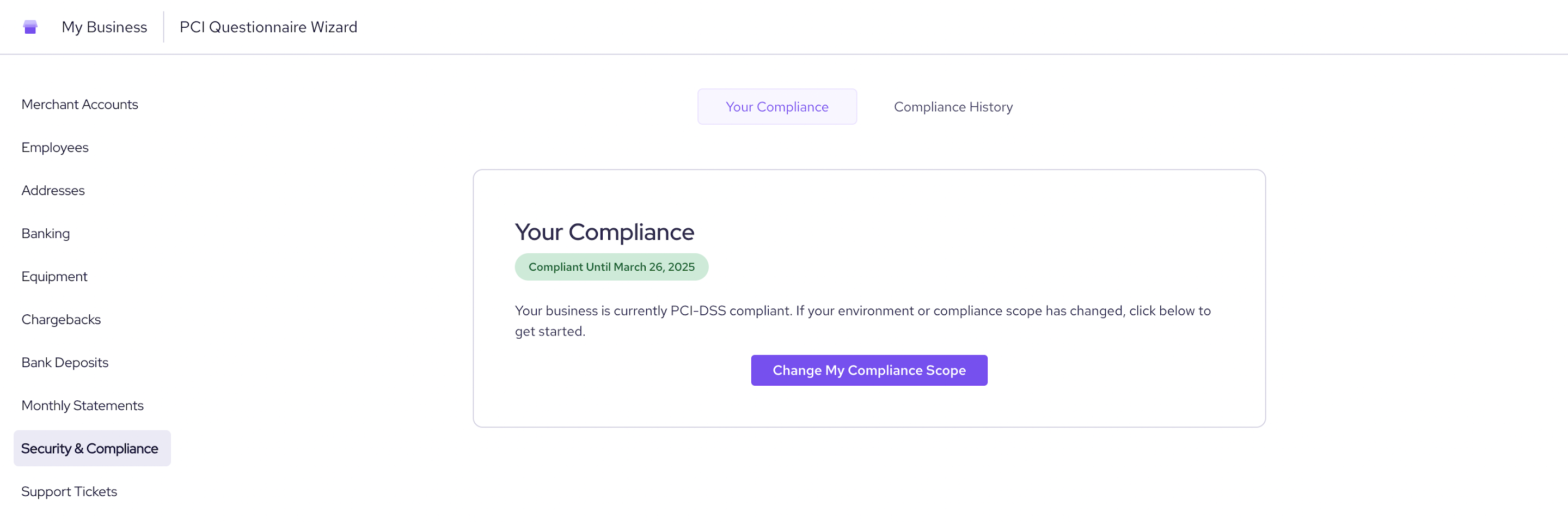 your compliance notification