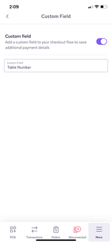 Helcim custom field setting