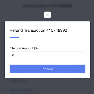refund the transaction form