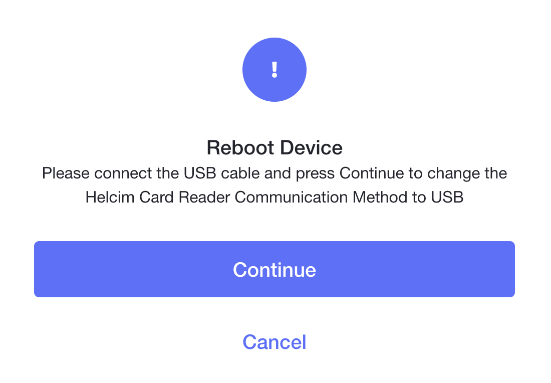 reboot device