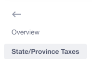 state / province taxes