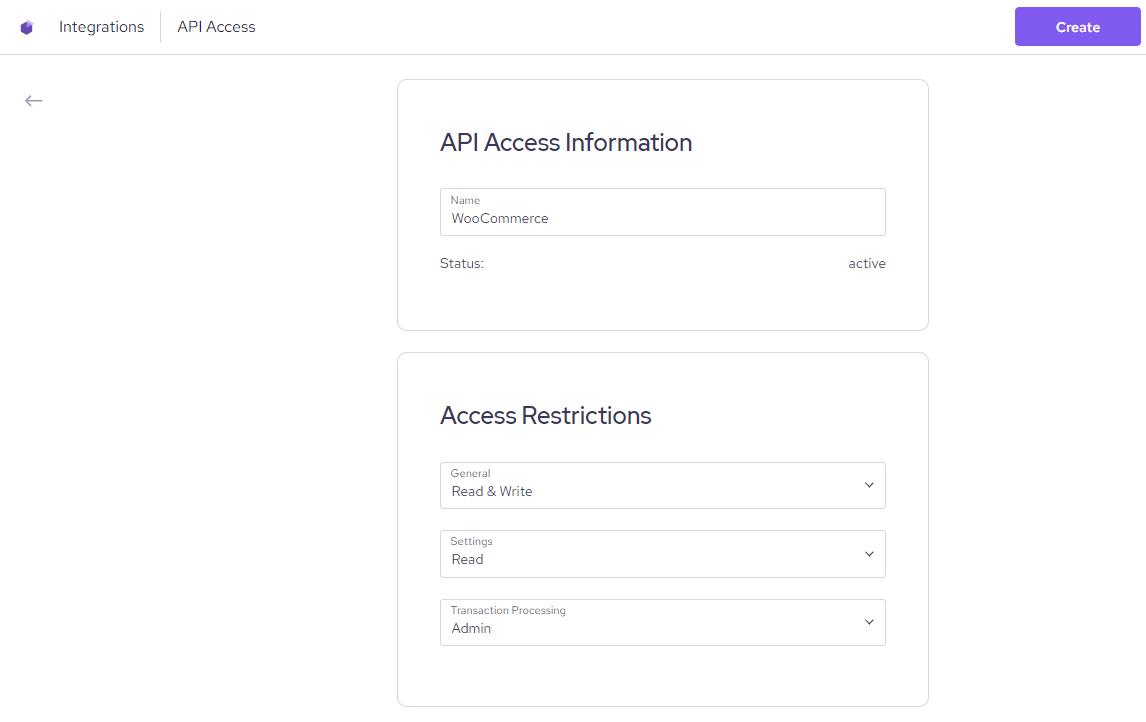 Configure Helcim API access for WooCommerce