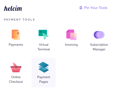 Delete or edit Helcim payment pages