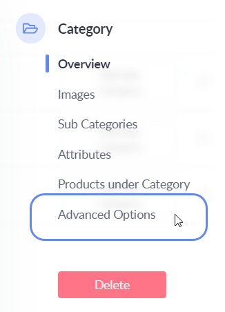 advanced category options