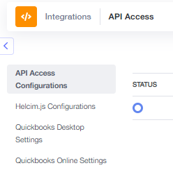API Access Configurations