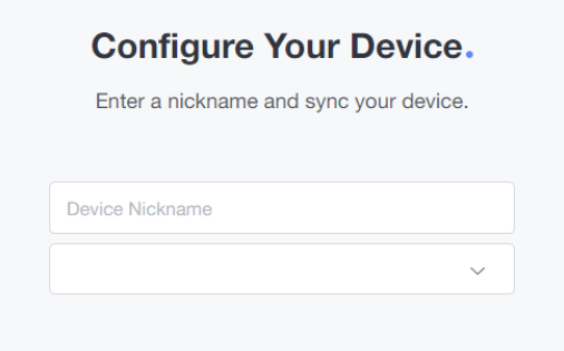 configure your device