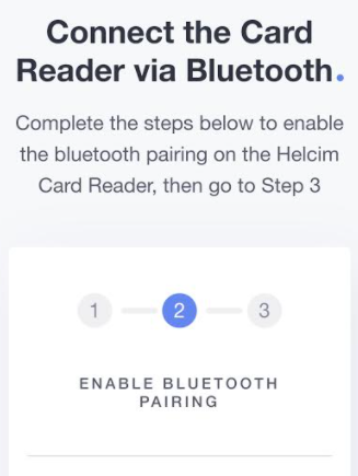 Connect the Card Reader via Bluetooth