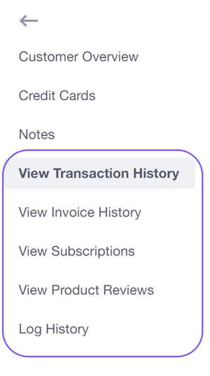 view transaction history
