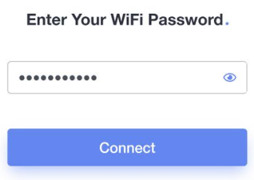 Enter your WiFi password