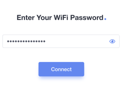 enter your wifi password