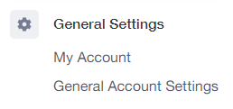 general settings option