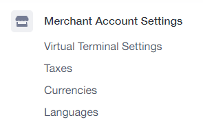 merchant account settings