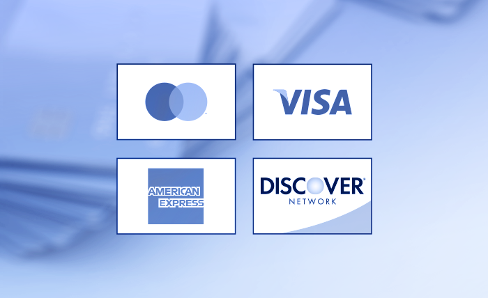 Mastercard Visa American Express Discover Network