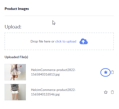 upload multiple product images