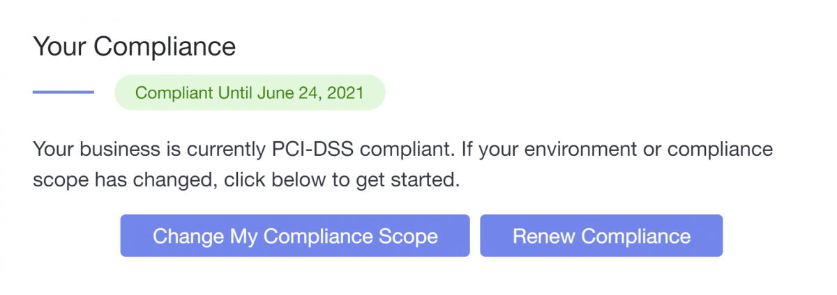 your compliance