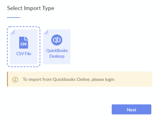 select import type
