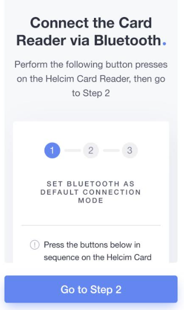 Connect the Card Reader via Bluetooth