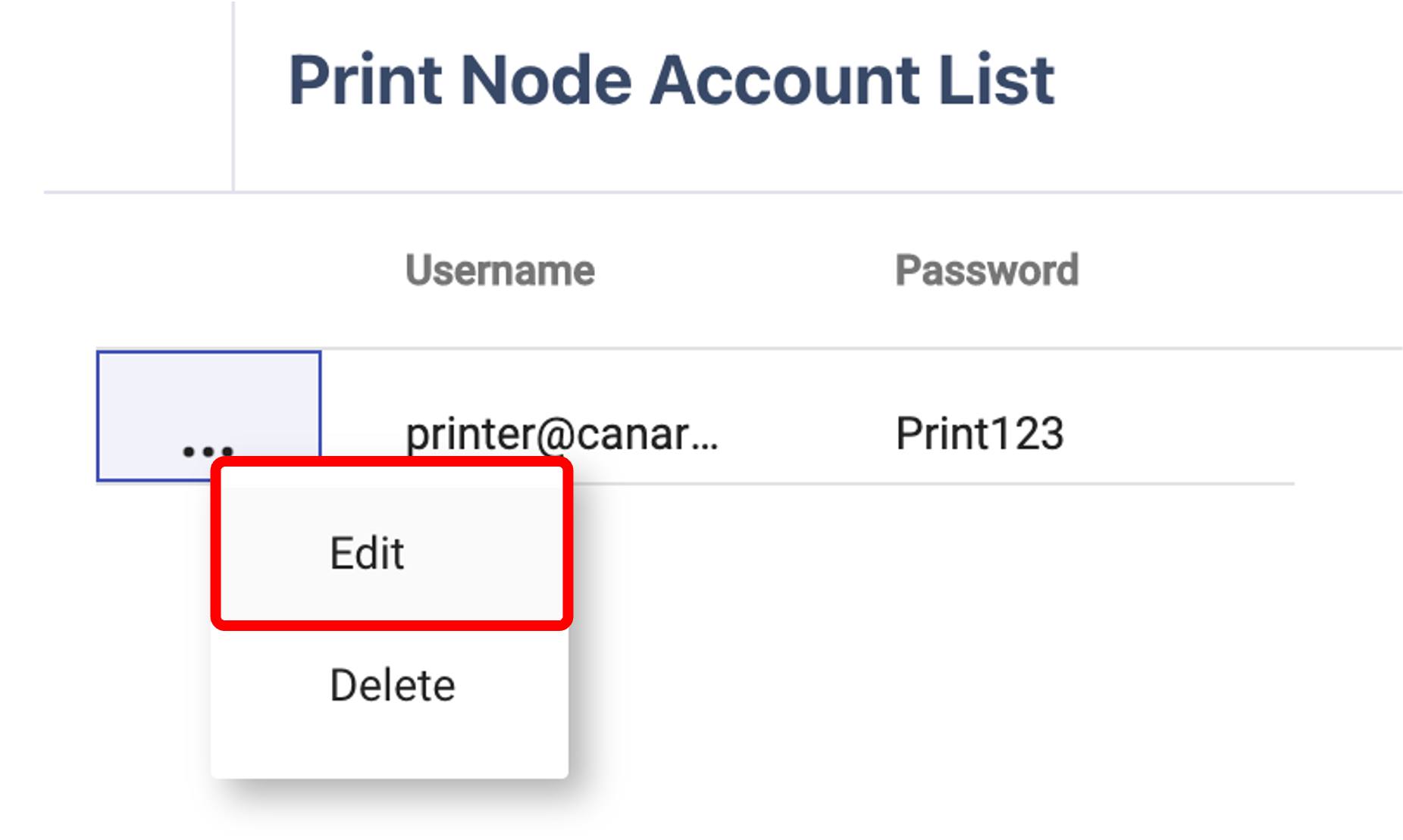 print node edit