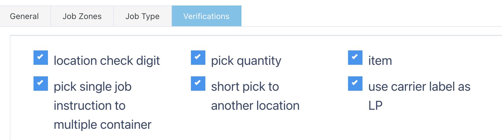 select verifications