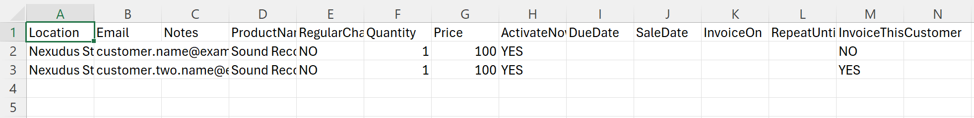 ProductSalesImport_Example