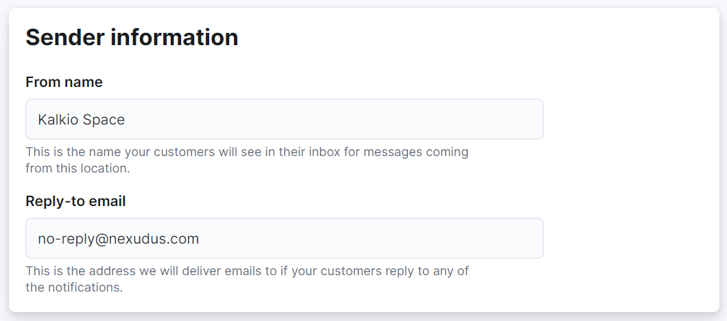 SenderInformation