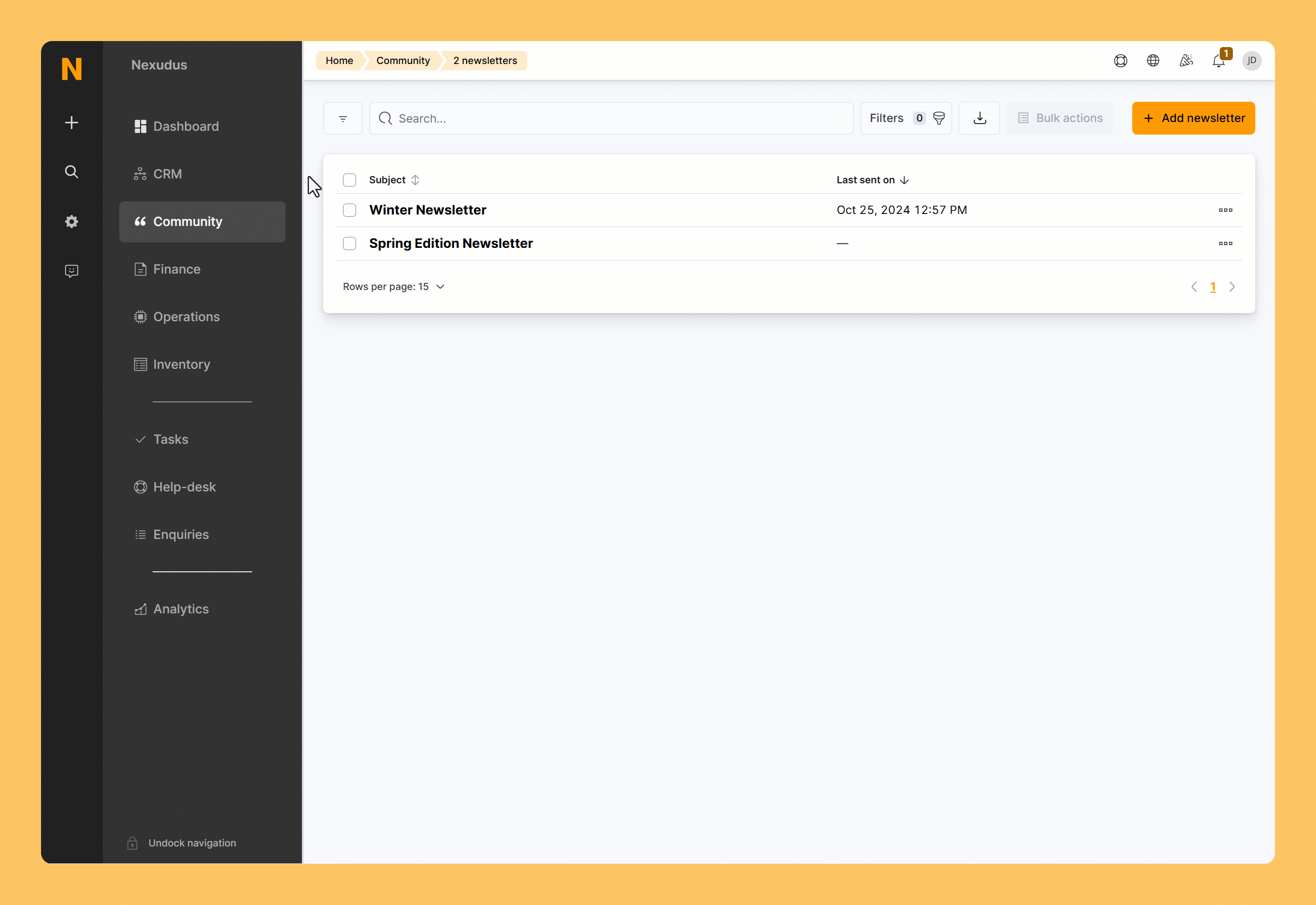 SendingNewsletters