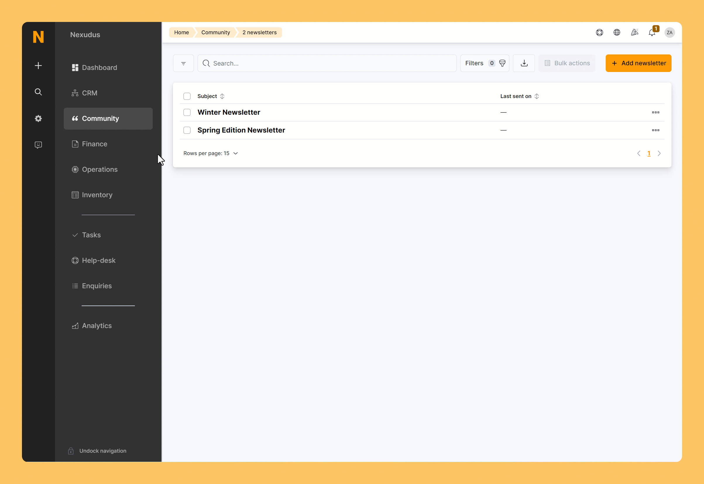 TestingNewsletters