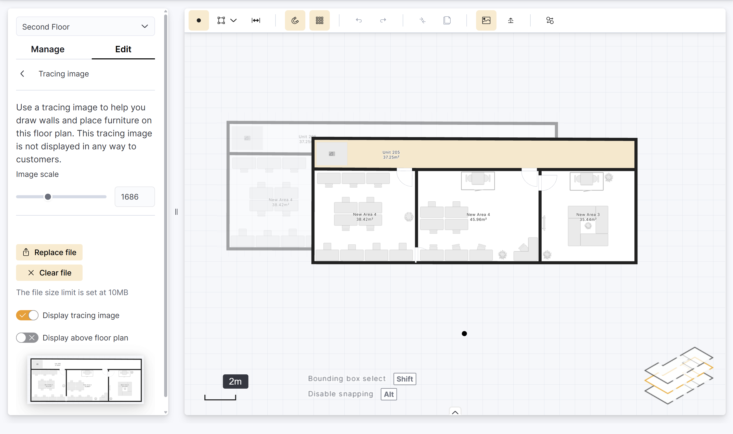 Adding Tracing Images