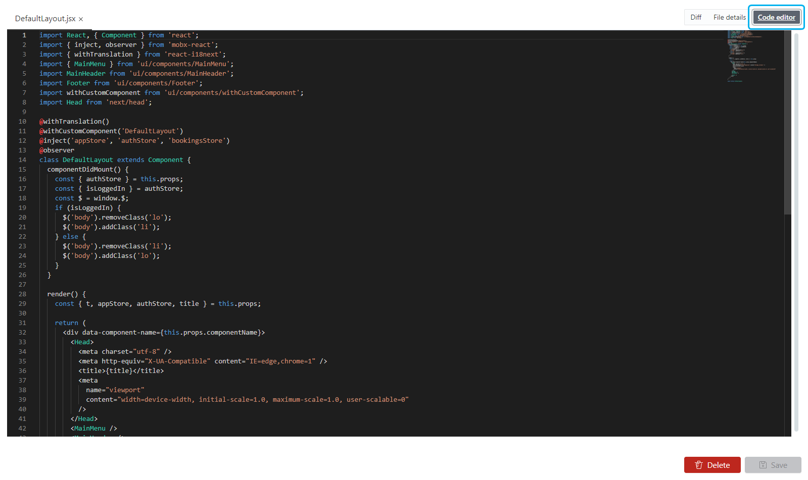 Using the Web Templates Editor